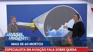 Especialista em aviação fala sobre queda de avião em Vinhedo SP  Brasil Urgente [upl. by Holden418]