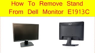 How to Remove Stand From DELL Monitor E1913cdell detached monitor stand [upl. by Amaral]