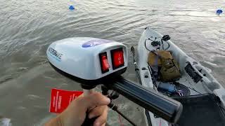 WaterSnake Trolling Motor Demo Light Weight Simple and Powerful Perfect For A Kayak or Canoe [upl. by Neenaj]