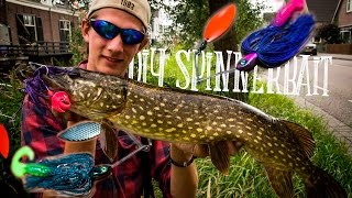 DIY  Make Your Own Spinnerbait  Catching Fish With It [upl. by Ahsilahk]