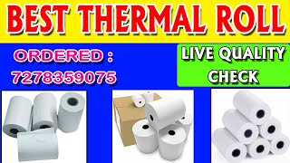 Best Thermal Roll  Thermal Printers Rolls Mentation Printers Roll Live Demo check [upl. by Carew]