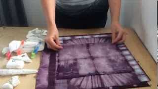 Shibori folding tutorial [upl. by Joachima]