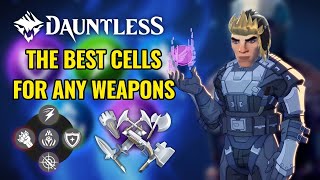 THE BEST CELLS TO EQUIP FOR ANY WEAPONS  DAUNTLESS 2024 [upl. by Buell731]