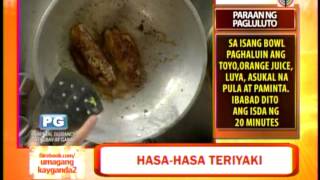 Recipe for Lent Hasahasa Teriyaki by MasterChef finalist Ivory [upl. by Ellenyl687]