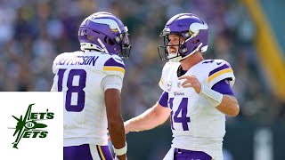 Jets vs Vikings preview prediction [upl. by Yecaj]