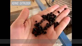 Soft PVC CableSole Materials PelletGraules making plastic extruder [upl. by Ytirahc]