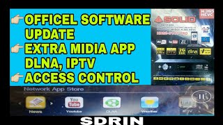 SOLID HDS2 6141PRO OFFICEL SOFTWARE UPDATE DLNA FEATURES ampACCESS CONTROL SOFTWARE [upl. by Renee377]