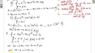 Probleme rezolvate impartirea polin la xa si schema Horner clasa a XII a  wwwsupermeditatiiro [upl. by Torrance]