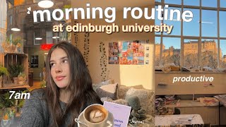 7AM PRODUCTIVE MORNING ROUTINE at edinburgh uni motivating [upl. by Harbard]