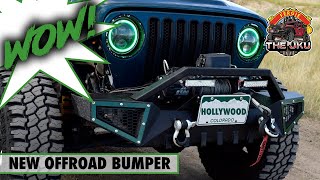 Install and review of Oedro front Bumper Compatible with 19872006 Jeep Wrangler [upl. by Bandler]