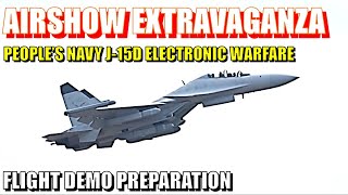 Debut of Peoples Navy J15D Electronic Warfare Fighter Jet Zhuhai Airshow 2024 Uncut CC [upl. by Joab]