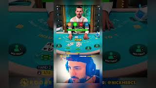 YESSS WE NEED IT roobet blackjack nickmercs casino cards [upl. by Eirellam]