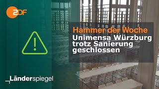 Unimensa Würzburg trotz Sanierung geschlossen  Hammer der Woche vom 281023  ZDF [upl. by Belvia]