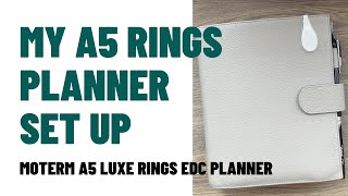 A5 Rings Planner Set Up [upl. by Lamonica]