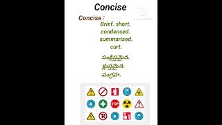 Concise meaning in telugu rrb englishlanguage ssc [upl. by Aysab]