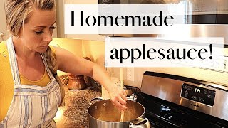 Easy Homemade Applesauce 🍎  Healthy Only 5 Ingredients  Fresh Apple Recipes [upl. by Esilanna]