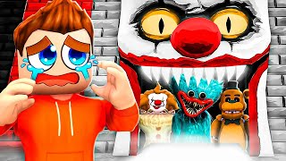 Steige NIEMALS in den HORROR AUFZUG in Roblox 🤡👹 [upl. by Nnyleve]