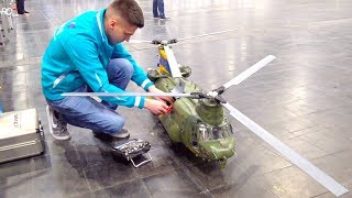 SUPER BIG RC HELI BICOPTER CHINOOK I 2 PLACE ON TV I BoeingVertol CH47 I INTERMODELLBAU I [upl. by Inittirb7]