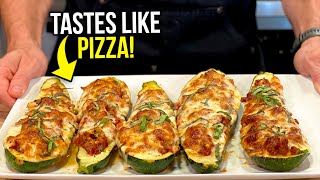 EASY Baked Italian Sausage Stuffed Zucchini Boats [upl. by Rupert]