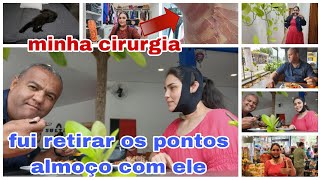 vlog noturnodois dias comigodia de retirar os pontosum mercado caroalmoço com meu esposo [upl. by Inglebert]