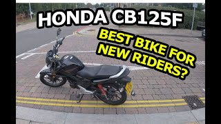 Honda CB125F Review  Best beginner motorcycle for new riders to learn on [upl. by Lebasiairam]