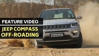 Jeep Compass offroad performance in India  cartoq [upl. by Enilesoj]