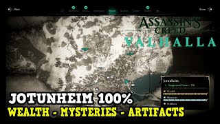 Assassins Creed Valhalla Jotunheim All Collectibles Wealth Mysteries Artifacts [upl. by Bal667]