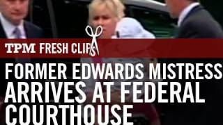 Former Edwards Mistress Arrives At Federal Courthouse [upl. by Htrap]