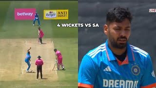 Avesh Khan Bowling Today Match vs Sa  Avesh Khan Take 4 wickets Against SA  Avesh Khan IND Vs SA [upl. by Eca]