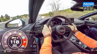 2018 Audi RS4 450hp  0100 kmh LAUNCH CONTROL 60FPS [upl. by Klinges951]