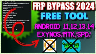 🔥 Frp Bypass 2024  🔓FRP Bypass Free Tool  Android 11121314 [upl. by Zerline]