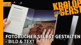 Bild amp Text im Fotobuch  30  Fotobücher selbst gestalten 📷 KrolopampGerst [upl. by Chilt934]