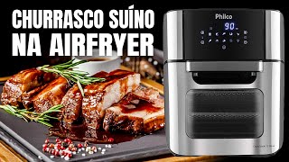 Como Fazer CHURRASCO de CARNE DE PORCO na AIRFRYER cortes [upl. by Eked]