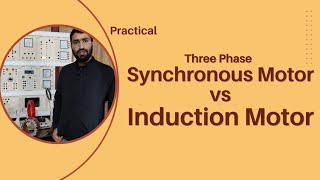 Three phase Synchronous Motor vs Three phase Induction Motor Practical [upl. by Gelb]