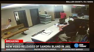 New Sandra Bland video shows her alive during mugshot [upl. by Utica861]