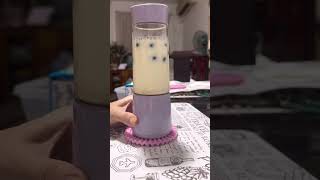 SIMPLE EASY amp refreshing BLUEBERRIES smoothie refreshingdrink healthydrink blueberry [upl. by Nohsid533]