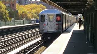 IRT Broadway Line 1 Trains at 125th Street R62A [upl. by Janith]