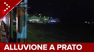 LIVE Alluvione a Prato il Bisenzio in piena diretta video [upl. by Ahseket]