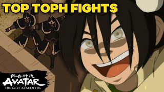 Tophs Best Fight Scenes Ever 🦶  Avatar The Last Airbender [upl. by Fidellas595]