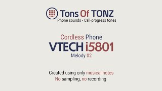 Ringtones Cordless phone VTech i5801 series Melody 2 Phone sounds SFX 1 minute [upl. by Emilee]