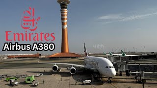 JEDDAH  DUBAI🇦🇪AIR BUS A380 EMIRATES AIR LINE FULL FLIGHT REPORT  LOUNGEECONOMY CLASS [upl. by Sudaorb997]