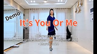 Its You Or Me  Linedance demo Improver Sarahchoi Linedance SarahChoiLinedance [upl. by Joanna809]