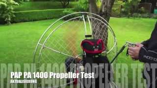 MrParaprop Paramotor PAP PA 1400 Propeller Test [upl. by Liakim975]