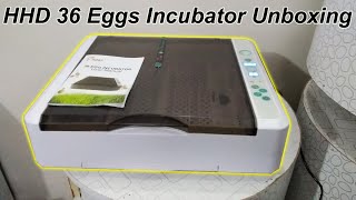 Unboxing HHD 36 eggs automatic incubator [upl. by Eppie]