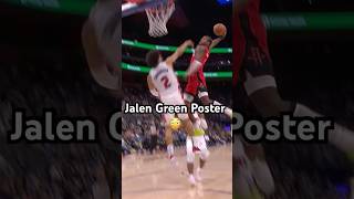 MUST SEE JALEN GREEN POSTER DUNK 😲🔥Shorts [upl. by Yllod469]