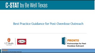 PS ECHO  May 9  Best Practice Guidance for PostOverdose Outreach [upl. by Hewart]