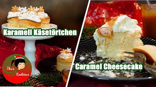 Beste Karamellkäsetörtchen Rezept  so gelingt der Käsekuchen perfekt Best caramel cheesecake [upl. by Trotter]