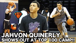 🍇JellyFams Jahvon Quinerly MAKES WAVES at the NBPA Top100 Camp  Top Point Guard in 2018 [upl. by Enajyram595]