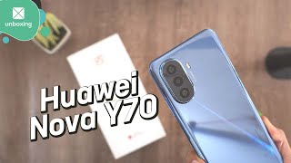 Huawei Nova Y70  Unboxing en español [upl. by Enilesoj]