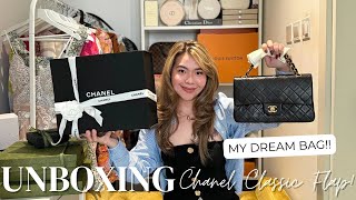 UNBOXING CHANEL CLASSIC FLAP  BOUGHT MY DREAM BAG IN JAPAN Where to Buy 🇯🇵 [upl. by Gnuhc]